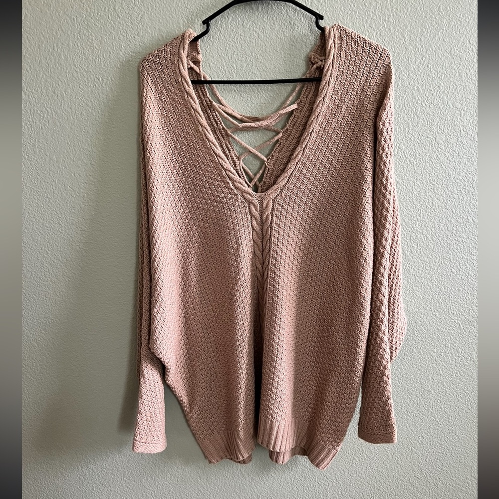 Brown knit sweater